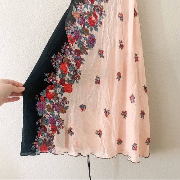 Free People It’s a Cinch Floral Printed Slip, XS - Picture 4 of 6